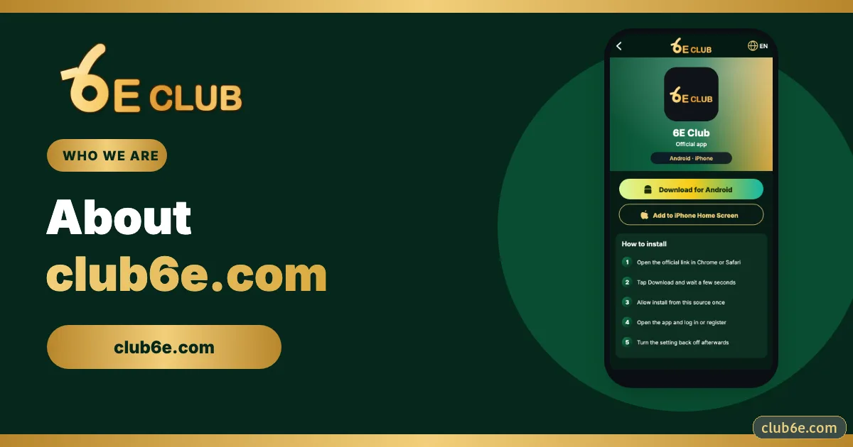 6E Club about guide banner