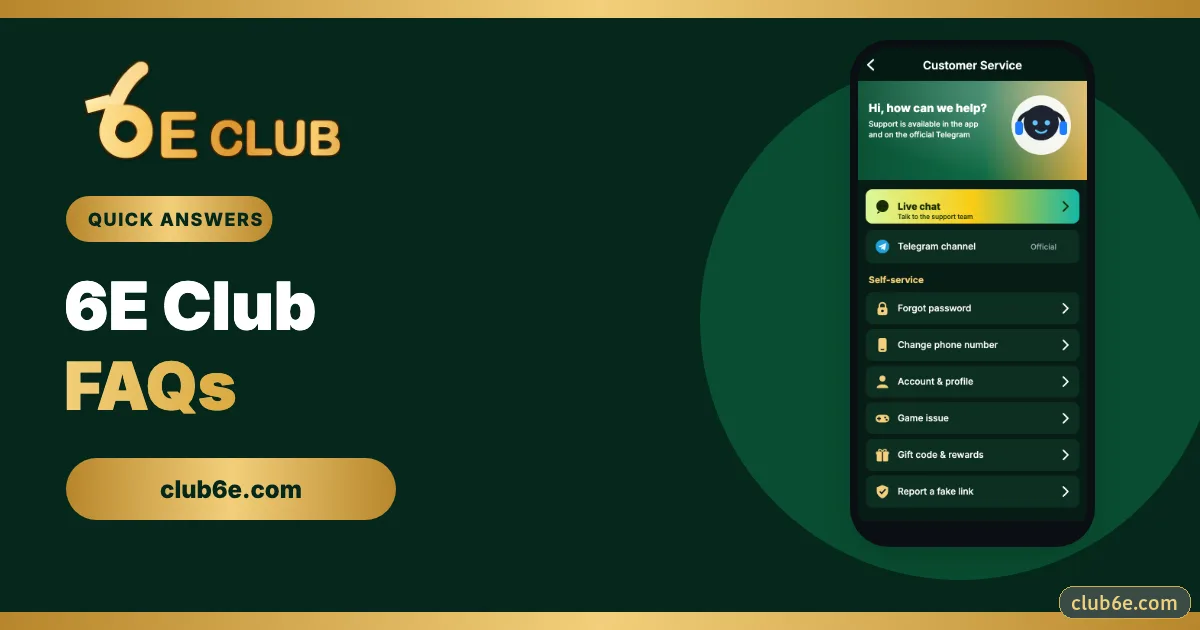 6E Club faq guide banner