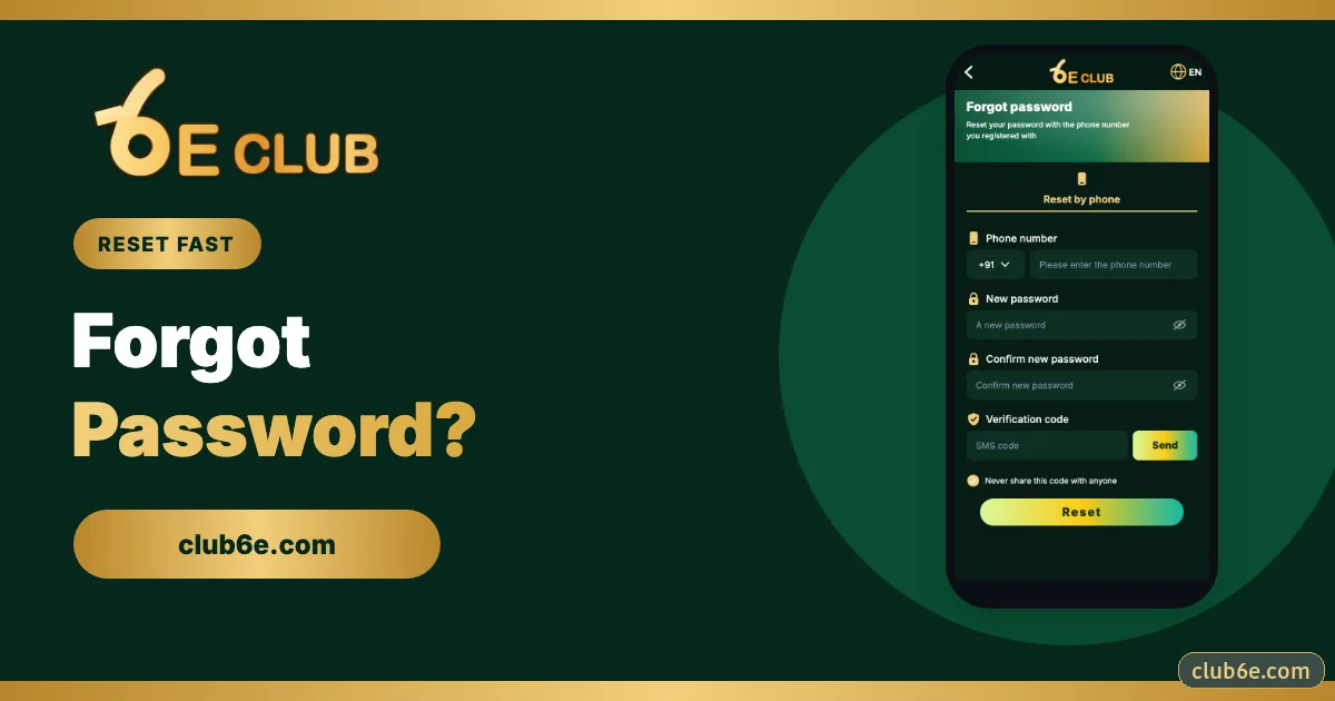 6E Club Forgot Password – Every Fix That Works