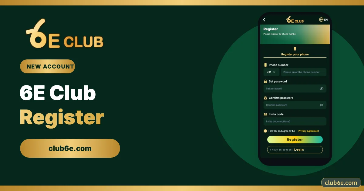 6E Club register guide banner