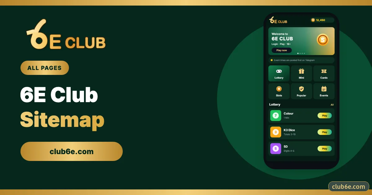 6E Club sitemap guide banner