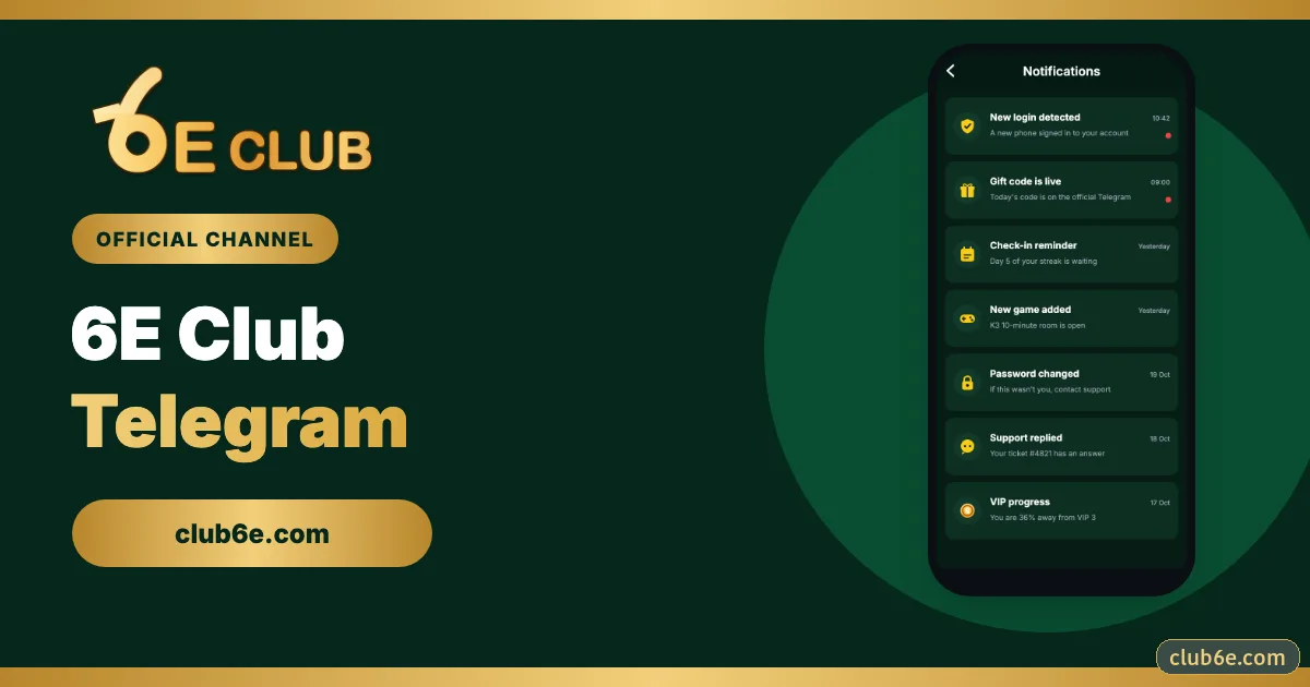 6E Club Telegram Channel 2026 – Join Safely