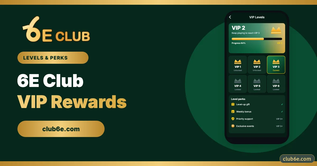 6E Club vip guide banner